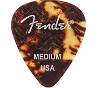 Fender Plettri per chitarra a lunghezza d'onda, forma 351, guscio di tartaruga, medio, confezione da 6