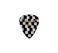 Fender - Plettri per chitarra grafica 351, a scacchi, pesanti, confezione da 12