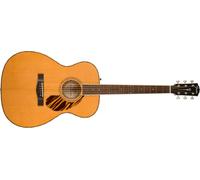 Fender PO-220E Orchestra Chitarra Acustica con Pickup, Natural | Chitarra elettroacustica fingerstyle, pickup integrato, manico Ovangkol, custodia inclusa, ideale per palco e studio
