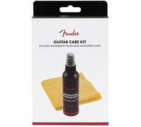 Fender POLISH & SHOP CLOTH – American Professional 118 ml, panno microfibra (Set di 2)