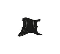 Fender Pre-Wired Strat Pickguard Quadra Tap HH Black
