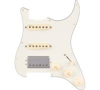 Fender Pre-Wired Strat Pickguard Quadra Tap/Ultra Noiseless HSS Parchment