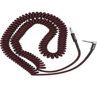 Fender Pro Cavo Spiralato per Chitarra, Rosso, 30ft | Cavo jack 6.3mm spiralato professionale, chitarra elettrica & amplificatore, flessibile, durevole, rosso
