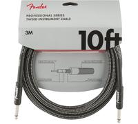 Fender 099-0820-062 Cavo per Strumenti Serie Professionale, 10 ' STR / STR Tweed, Grigio