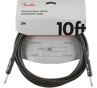 Fender Cavo Strumenti Jack 6,3 mm Maschio 6.3 Nero 3mt Professional Series