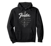 Fender Snake American Flag Guitar Rock Felpa con Cappuccio