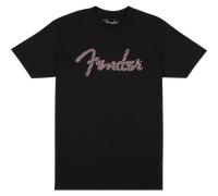 Fender Spaghetti Logo Wavy Checker Tee Pink Checker M