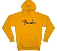 Fender Spaghetti Small Logo Zip Hoodie, BSB, XL - Black Logo