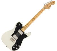 Squier Classic Vibe 70s Deluxe Telecaster chitarra elettrica, con 2 anni di garanzia, bianco olimpico, tastiera in acero