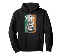 Fender St. Patrick's Day Electric Guitar Irish Flag Backdrop Felpa con Cappuccio