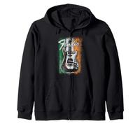 Fender St. Patrick's Day Electric Guitar Irish Flag Backdrop Felpa con Cappuccio