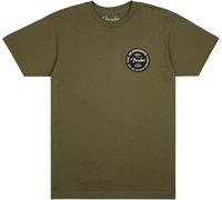 Fender Strat Anniv Badge Tee Oliv XXL