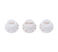 Fender Strato Volume & Tone Knobs Set White
