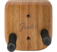 Fender Stratocaster - Supporto da parete per chitarra, in mogano | Montaggio a parete salvaspazio, adatto per Strat, supporto sicuro, facile installazione, ideale per soggiorno e studio