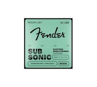 Fender SubSonic 9050L Corde Basso Flatwound Lisce, Calibro Leggero 45-100 | Corde per basso flatwound in acciaio inossidabile, suono morbido e pronto per il jazz, sensazione piacevole al tatto