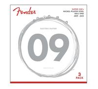 Fender Super 250 String Set - 250L (009/042) Pack of 3 Sets - Nickel-Plated Steel - Ball Ends