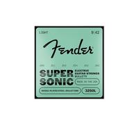 Fender Super Bullet® Strings for Electric Guitar, Nickel Plated Steel, Bullet End, 3250L Gauges .009-.042, (6)