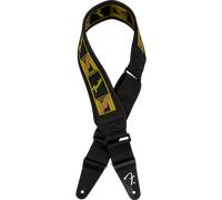 Fender Swell Neoprene Strap Blk/Ylw/Brn Mono 2.5
