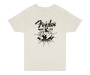 Fender T-Shirt World Tour Vintage White XL