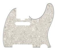 Fender Tele Pickguard White Moto 4-Ply