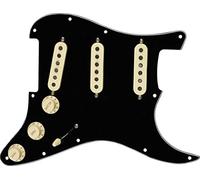 Fender Tex-Mex Battipenna Pre-Cablato Stratocaster S/S/S Nero 11 Fori | Kit di upgrade per Stratocaster, pickup Tex-Mex preinstallati, suono blues texano, facile installazione, battipenna nero.