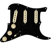 Fender Texas Special Pre-Wired Strat Pickguard S/S/S Nero | Battipenna pre-cablato per Strat, pickup Texas Special S/S/S, upgrade immediato blues & rock, accessori chitarra elettrica