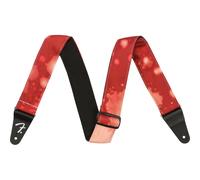 Fender, TIE DYE ACID WASH STRAP, Tracolla per chitarra in nylon, 5cm, Colore Rosso