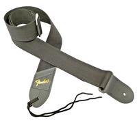 Fender Tracolla Cinta per Chitarra Poly Strap Black 5x147cm Nera Pelle Silver