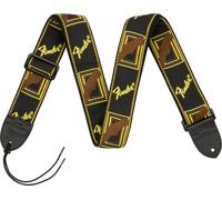 Fender, Sangle Monogrammed 5 cm Nero Giallo Marrone