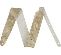 Fender Tracolla per Chitarra Tie-Dye in Pelle, Naturale/Beige, Larghezza 5 cm, Regolabile 43,5"- 55"