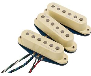Fender Ultra Noiseless Vintage Strat Pickup Set 3x | Set 3x pickup single coil silenzioso, suono vintage, sostituzione diretta per Strat, elimina rumore di fondo