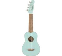 Fender Venice Ukulele Soprano, Daphne Blue, Tastiera in Noce, Design Leggero, Stile Classico, Include Lezioni Virtuali Gratuite