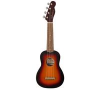 Fender Venice Soprano Uke 2-Color Sunburst Ukulele Soprano manico sottile a "C"