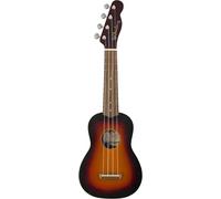 Fender Venice Ukulele Soprano per Principianti, 2-Color Sunburst | Ukulele per principianti, adatto a bambini e adulti, modello soprano facile da suonare, lezioni virtuali gratuite incluse