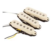 Fender Vintage Noiseless Pickup Stratocaster Set 3 Single Coil, Aged White | Tono single-coil senza ronzii, upgrade silenzioso per pickup Stratocaster, suono Fender vintage, set da 3