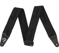 Fender, Weighless Running Logo Tracolla per chitarra, 2, Nero Nero