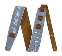 Fender x Wrangler - Tracolla per chitarra in denim rivettato