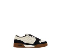Fendi Black Calf Leather Bos Taurus Chunky Sneakers - EU40/US7