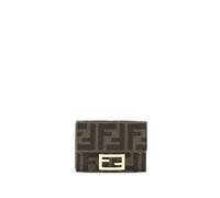 Fendi Brown Fabric Wallet