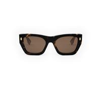 Fendi Fe40100i Occhiali Da Sole Donna Avana Rettangolari Marrone 53mm