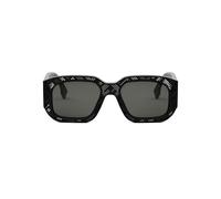Fendi Fe40113i Occhiali Da Sole Uomo Nero Rettangolari Grigio 52mm