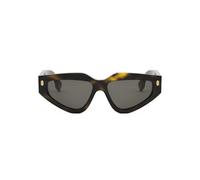 Fendi Fe40163u Occhiali Da Sole Donna Avana Geometrico Grigio 54mm