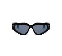 Fendi Fe40163u Occhiali Da Sole Donna Nero Geometrico Blu 54mm
