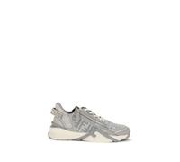 Fendi Gray Calf Leather Bos Taurus Athletic Sneakers - EU43/US10
