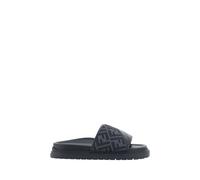 Fendi Gray Fabric Flat Sandals - EU43/US10