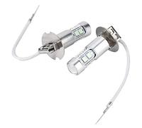 Fendinebbia a LED ， 2Pcs 100W 1200LM 8000K Kit lampadine per fari a LED per auto Fendinebbia Lampadina per luce diurna per H3