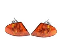 Fendinebbia Anteriore Indicatore Di Direzione Per BMW Serie 3 E46 Berlina Lampeggiante Fendinebbia Alloggiamento Senza Lampadina Faro Anteriore Luce D'angolo Fendinebbia Auto(Patterned yellow-LR)
