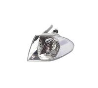 Fendinebbia Anteriore Indicatore Di Direzione Per BMW Serie 3 E46 Berlina Lampeggiante Fendinebbia Alloggiamento Senza Lampadina Faro Anteriore Luce D'angolo Fendinebbia Auto(Crystal white-L)