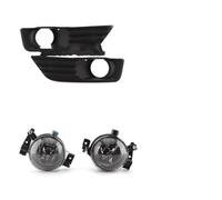 Fendinebbia Anteriore Per Auto Per Ford Per Focus MK2 2004-2010 | Gruppo Fendinebbia LED Copri Fari Telaio Lampade Kit Interruttore Filo Griglia Luci(Halogen and covers)