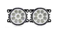 Fendinebbia Anteriore Per Dacia Per Duster Per Logan Per Station Wagon Fendinebbia A LED Per Auto Fendinebbia 8000LM 30W Bianco Giallo Impermeabile 12V Lampada Fendinebbia(9 Led White)